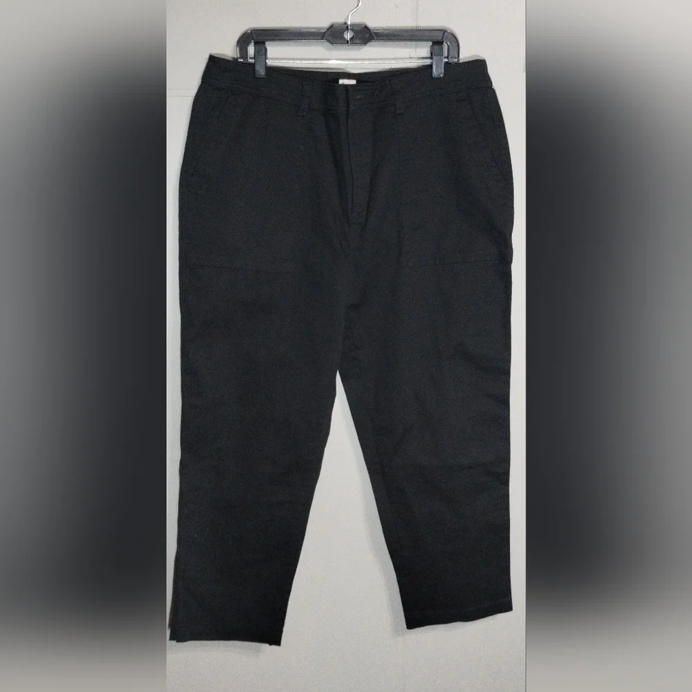 a new day Women's Black Pants Stretch Chinos Size (16)